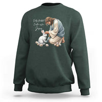 Silly Rabbit Easter Is For Jesus Sweatshirt Christian Easter Religious