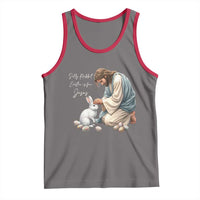 Silly Rabbit Easter Is For Jesus Tank Top Christian Easter Religious
