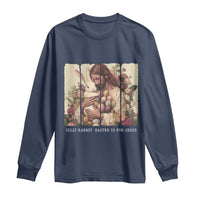 Silly Rabbit Easter Is For Jesus Long Sleeve Shirt Christian Jeusus Floral Easter