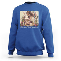 Silly Rabbit Easter Is For Jesus Sweatshirt Christian Jeusus Floral Easter