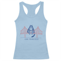 Funny Cat San Francisco Golden Gate Racerback Tank Top