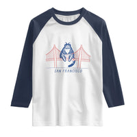 Funny Cat San Francisco Golden Gate Raglan Shirt