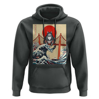 San Francisco Cat Hoodie Vintage Japanese Anime Kawaii Cat Sunset