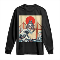 San Francisco Cat Long Sleeve Shirt Vintage Japanese Anime Kawaii Cat Sunset