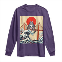 San Francisco Cat Long Sleeve Shirt Vintage Japanese Anime Kawaii Cat Sunset