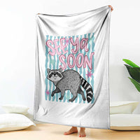 See Ya Soon Raccoon Throw Blanket Funny Last Day of School