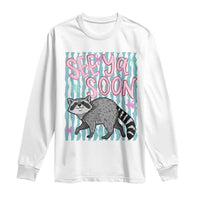 See Ya Soon Raccoon Long Sleeve Shirt Funny Last Day of School