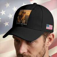 Vintage Feral At Sea Cruise Baseball Cap Funny Raccoon Parody Movie