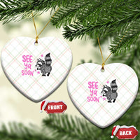 See Ya Soon Raccoon Ceramic Ornament Funny Last Day Of School