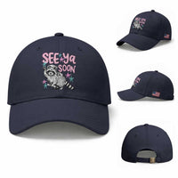 Funny Raccoon Graduation Baseball Cap Senior Grad 2026 See Ya Soon