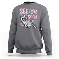 Funny Raccoon Graduation Sweatshirt Senior Grad 2026 See Ya Soon