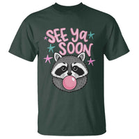 See Ya Soon T Shirt Funny Raccoon Summer Last Day Of School