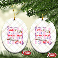 Striped One School Year Later Ceramic Ornament Funny Goose Teacher Summer