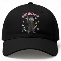 See Ya Soon Raccoon Baseball Cap Funny Raccoon Graduation 2026