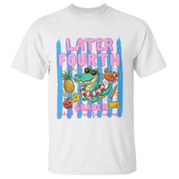 Later Fourth Grader School's Out For Summer T Shirt Last Day Of School Later Gator Alligator