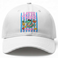 Later Third Grader School's Out For Summer Baseball Cap Last Day Of School Later Gator Alligator