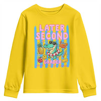Later Second Grader School's Out For Summer Youth Sweatshirt Last Day Of School Later Gator Alligator