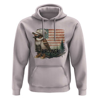 Bird Nerd Hoodie Funny Bird Watching Patriotic American Flag - Wonder Print Shop