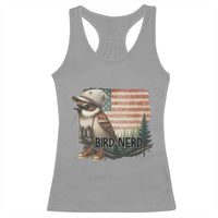 Bird Nerd Racerback Tank Top Funny Bird Watching Patriotic American Flag - Wonder Print Shop