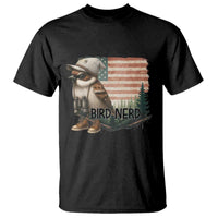 Bird Nerd T Shirt Funny Bird Watching Patriotic American Flag - Wonder Print Shop