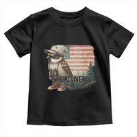 Bird Nerd Toddler T Shirt Funny Bird Watching Patriotic American Flag - Wonder Print Shop