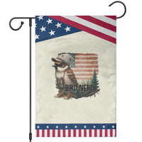 Bird Nerd Garden Flag Funny Bird Watching Patriotic American Flag