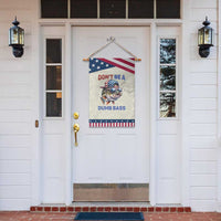 Dont Be A Dumb Bass Garden Flag Funny Patriotic Bass Fishing USA Flag Lover
