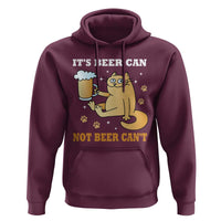 Funny Cat Drinking Beer Hoodie It Is Beer Can Not Beer Can Not Kitty Lovers - Wonder Print Shop