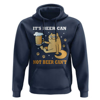 Funny Cat Drinking Beer Hoodie It Is Beer Can Not Beer Can Not Kitty Lovers - Wonder Print Shop