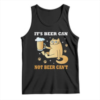 Funny Cat Drinking Beer Tank Top It Is Beer Can Not Beer Can Not Kitty Lovers - Wonder Print Shop