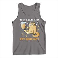 Funny Cat Drinking Beer Tank Top It Is Beer Can Not Beer Can Not Kitty Lovers - Wonder Print Shop