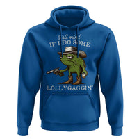 Y'all Mind If I Do Some Lollygaggin Hoodie Funny Cowboy Frog Western Animal Meme - Wonder Print Shop
