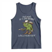 Y'all Mind If I Do Some Lollygaggin Tank Top Funny Cowboy Frog Western Animal Meme - Wonder Print Shop