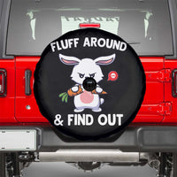 Fluff Around And Find Out Spare Tire Cover Funny Bunny Rabbit Meme - Wonder Print Shop