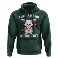 Fluff Around And Find Out Hoodie Funny Bunny Rabbit Meme - Wonder Print Shop