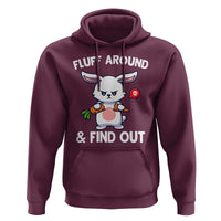 Fluff Around And Find Out Hoodie Funny Bunny Rabbit Meme - Wonder Print Shop