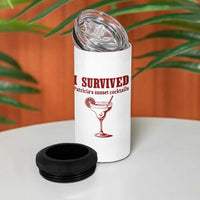 I Survived Patricia's Sunset Cocktails 4 in 1 Can Cooler Tumbler Vintage 90s Trendy TV Show Movie