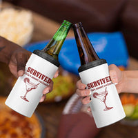 I Survived Patricia's Sunset Cocktails 4 in 1 Can Cooler Tumbler Vintage 90s Trendy TV Show Movie