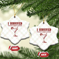I Survived Patricia's Sunset Cocktails Ceramic Ornament Vintage 90s Trendy TV Show Movie