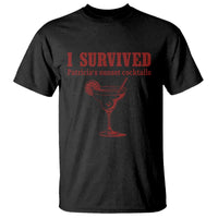 I Survived Patricia's Sunset Cocktails T Shirt Vintage 90s Trendy TV Show Movie