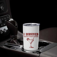 I Survived Patricia's Sunset Cocktails Tumbler Cup Vintage 90s Trendy TV Show Movie