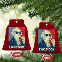 Two Fiddy George Washington 250th Anniversary Ceramic Ornament Funny 4th of July