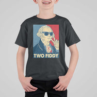 Two Fiddy George Washington 250th Anniversary T Shirt For Kid Funny 4th of July