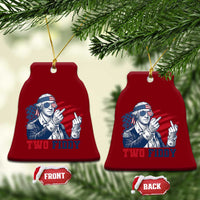 Two Fiddy 250th Anniversary Ceramic Ornament Funny George Washington 4th of July