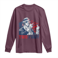 Two Fiddy 250th Anniversary Long Sleeve Shirt Funny George Washington 4th of July