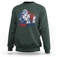 Two Fiddy 250th Anniversary Sweatshirt Funny George Washington 4th of July