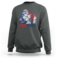 Two Fiddy 250th Anniversary Sweatshirt Funny George Washington 4th of July