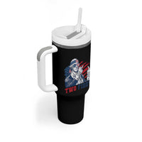 Two Fiddy 250th Anniversary Tumbler With Handle Funny George Washington 4th of July