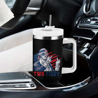 Two Fiddy 250th Anniversary Tumbler With Handle Funny George Washington 4th of July