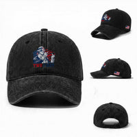 Two Fiddy 250th Anniversary Washed Cotton Baseball Cap Funny George Washington 4th of July